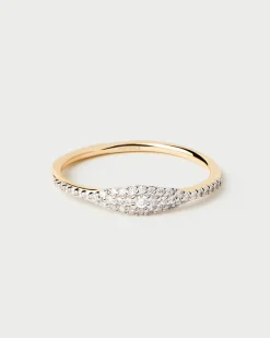 Joyas Con Diamantes|Rebajas Alta Joyería-PDPAOLA Anillo Sello De Diamantes Y Oro Estella