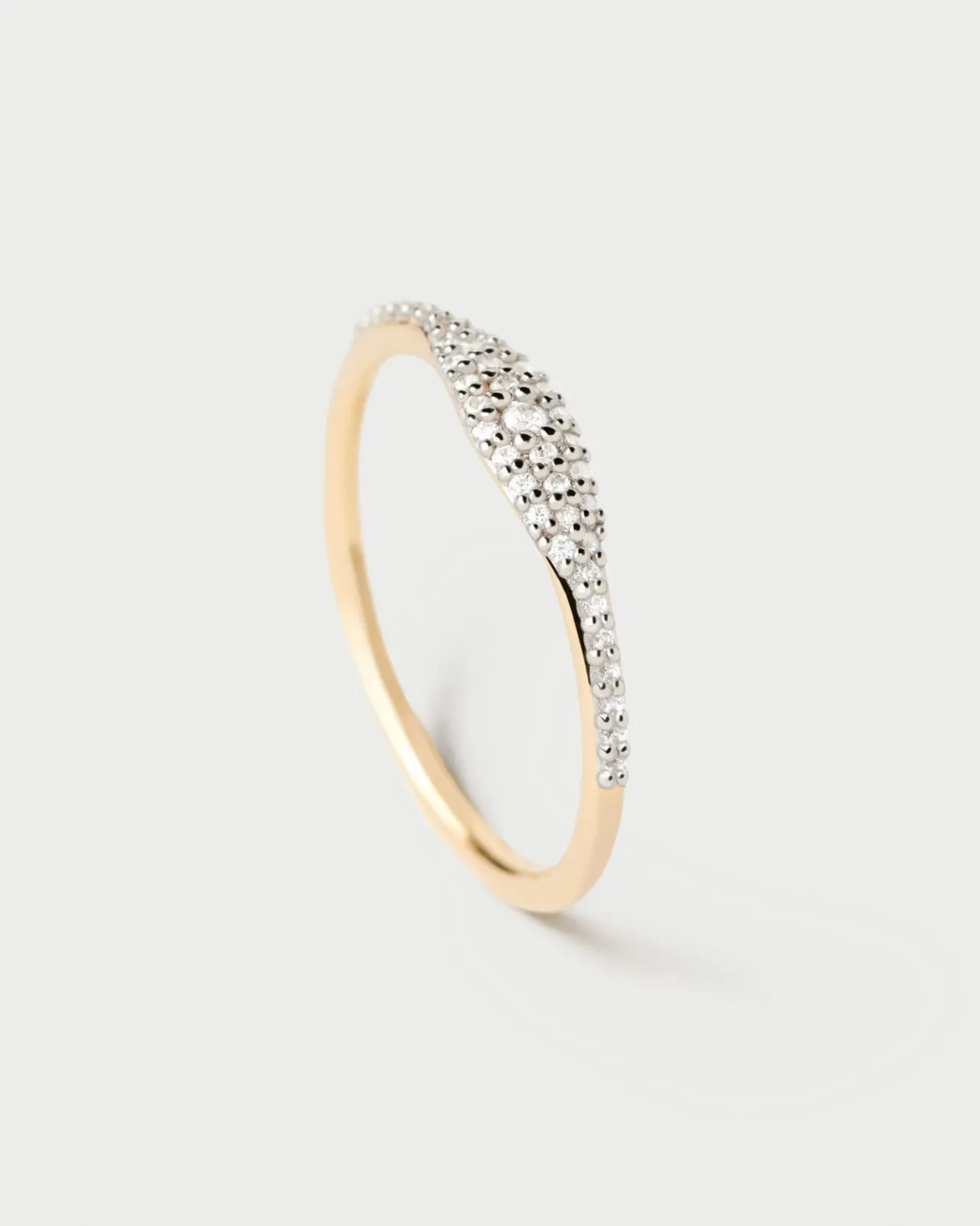 Joyas Con Diamantes|Rebajas Alta Joyería-PDPAOLA Anillo Sello De Diamantes Y Oro Estella