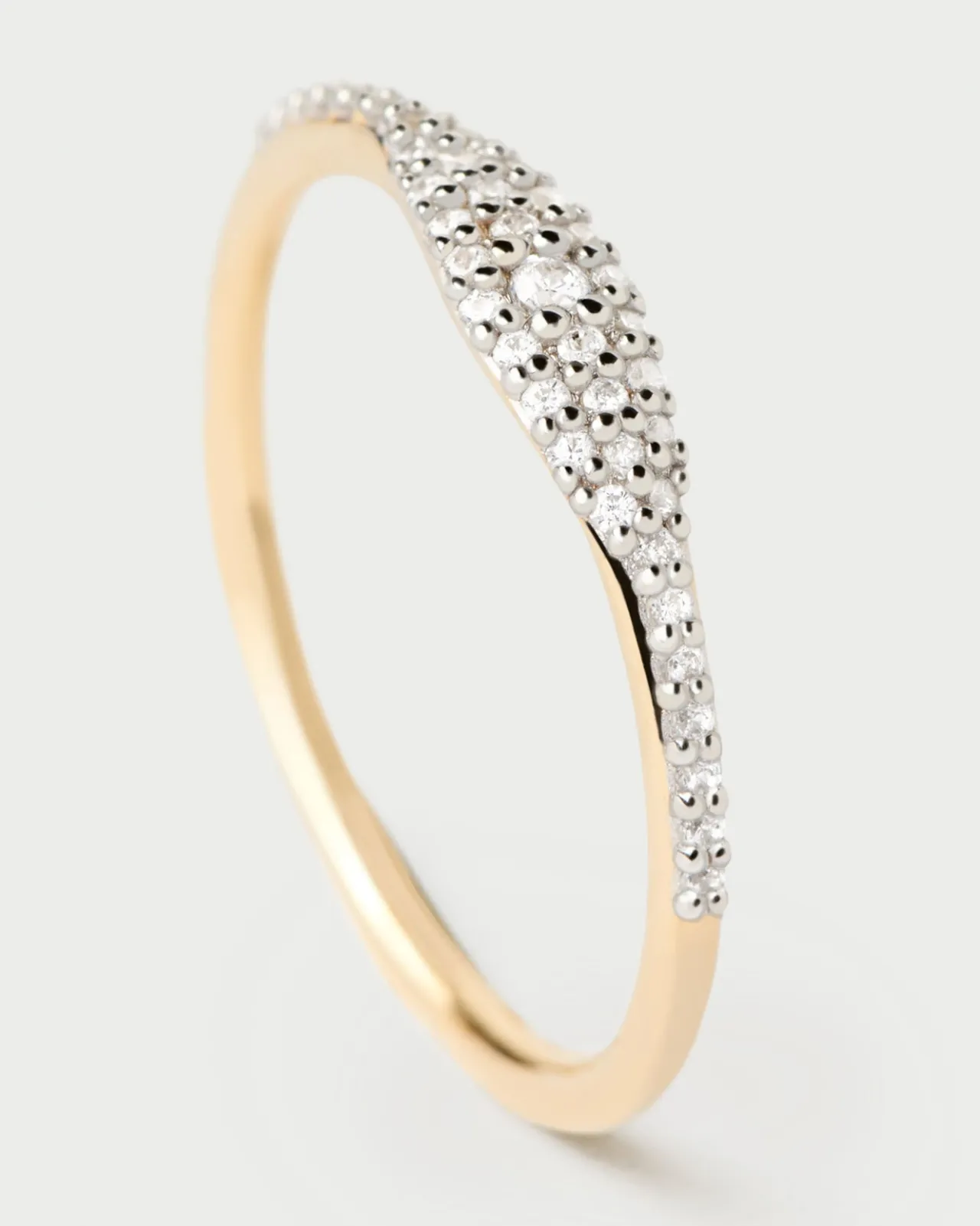 Joyas Con Diamantes|Rebajas Alta Joyería-PDPAOLA Anillo Sello De Diamantes Y Oro Estella