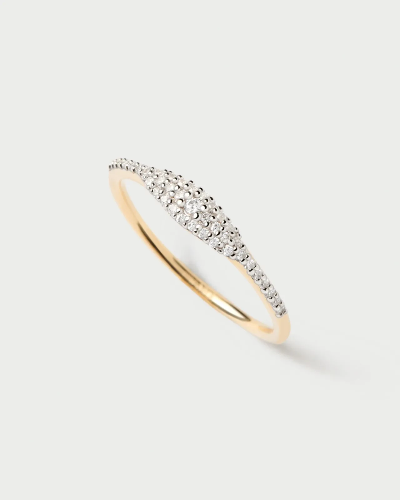 Joyas Con Diamantes|Rebajas Alta Joyería-PDPAOLA Anillo Sello De Diamantes Y Oro Estella