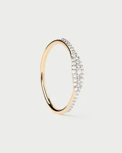 Joyas Con Diamantes|Rebajas Alta Joyería-PDPAOLA Anillo Sello De Diamantes Y Oro Estella