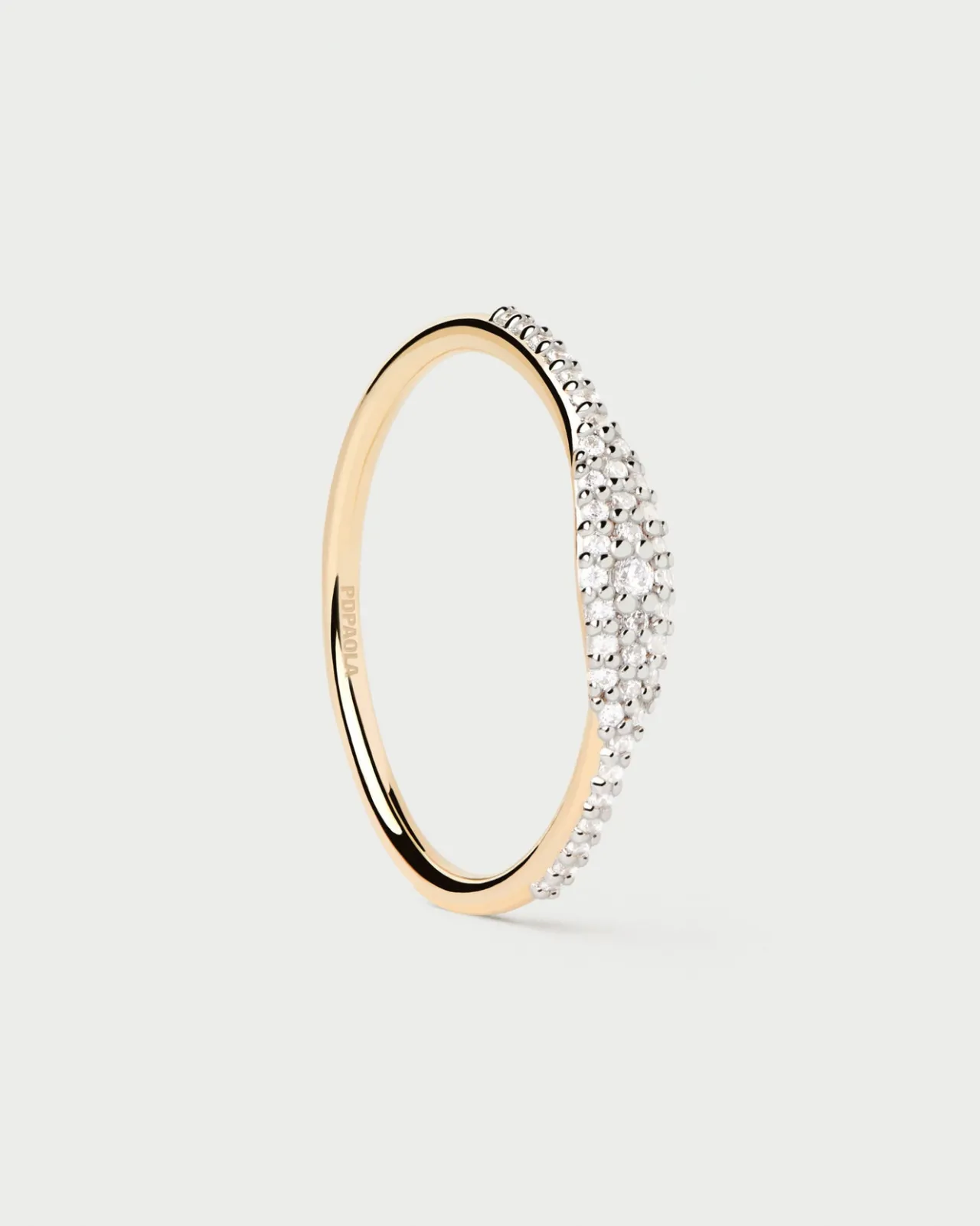 Joyas Con Diamantes|Rebajas Alta Joyería-PDPAOLA Anillo Sello De Diamantes Y Oro Estella