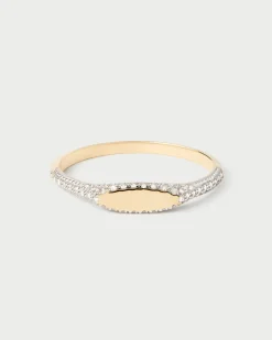Anillos De Alta Joyería|Anillos De Alta Joyería-PDPAOLA Anillo Sello de Diamantes y Oro Tess
