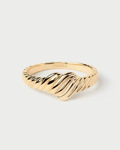 Joyas De Oro 18K|Rebajas Alta Joyería-PDPAOLA Anillo Sello De Oro Love