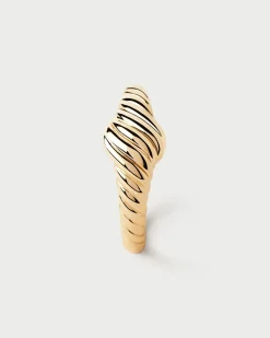 Joyas De Oro 18K|Rebajas Alta Joyería-PDPAOLA Anillo Sello De Oro Vicky
