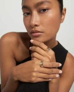 Anillos Sello|Anillos Grandes-PDPAOLA Anillo Sello De Plata Devi