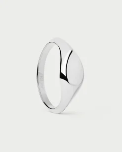 Anillos Sello|Anillos Grandes-PDPAOLA Anillo Sello De Plata Devi