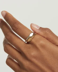 Anillos Sello|Anillos Básicos-PDPAOLA Anillo Sello De Plata Duke