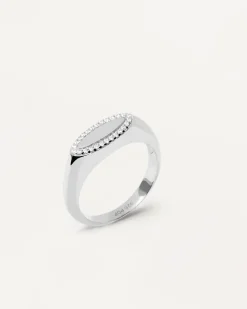 Anillos Sello|Anillos De Plata-PDPAOLA Anillo Sello de Plata Lace