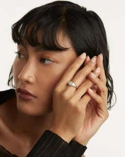 Anillos Sello|Anillos De Plata-PDPAOLA Anillo Sello de Plata Octet