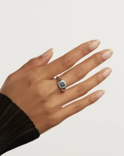 Anillos Sello|Anillos De Plata-PDPAOLA Anillo Sello de Plata Octet