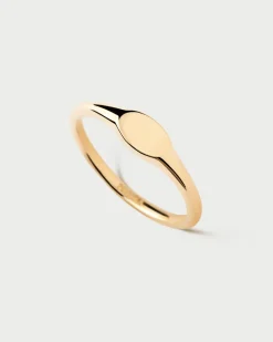 Anillos Básicos|Anillos De Oro-PDPAOLA Anillo sello Oval mini