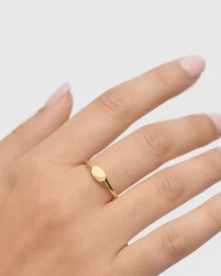 Anillos Básicos|Anillos De Oro-PDPAOLA Anillo sello Oval mini
