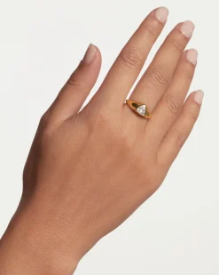 Anillos Grandes|Anillos Básicos-PDPAOLA Anillo Sello Triangle Shimmer