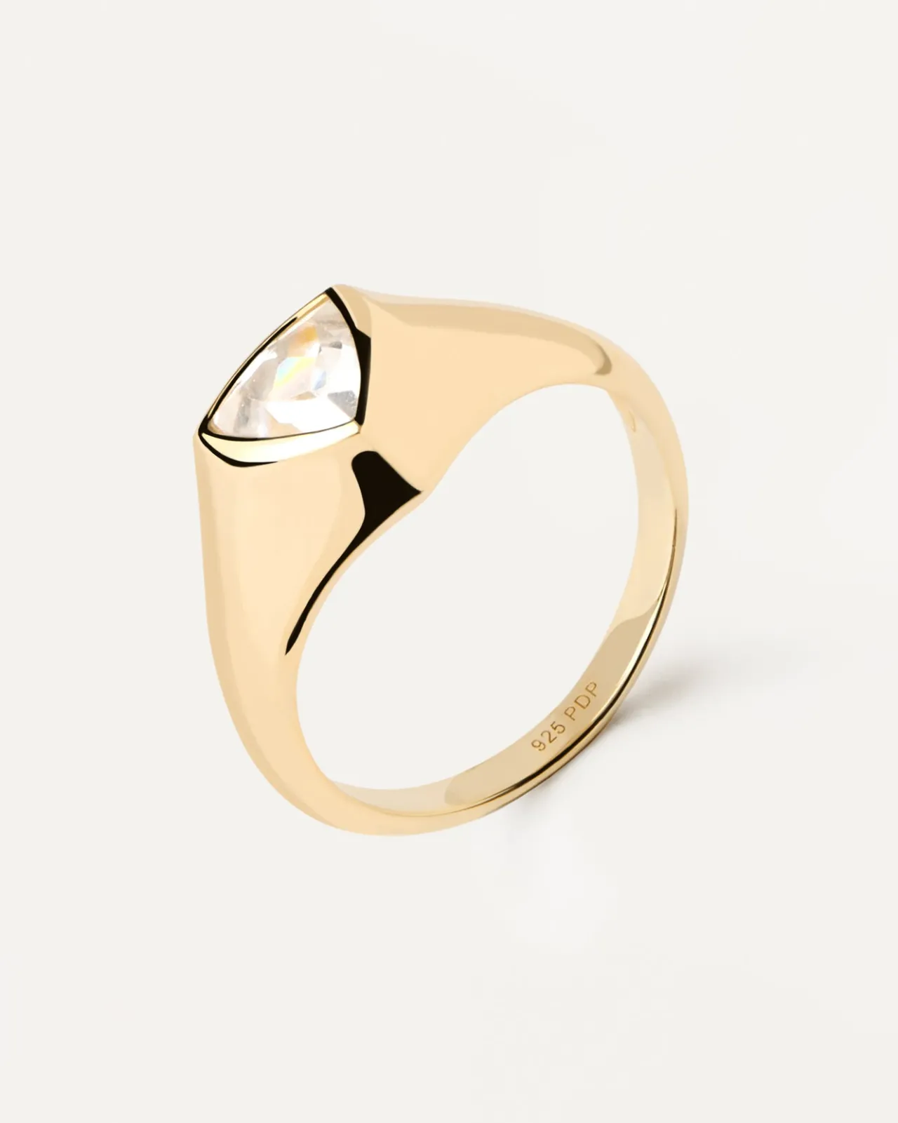 Anillos Grandes|Anillos Básicos-PDPAOLA Anillo Sello Triangle Shimmer