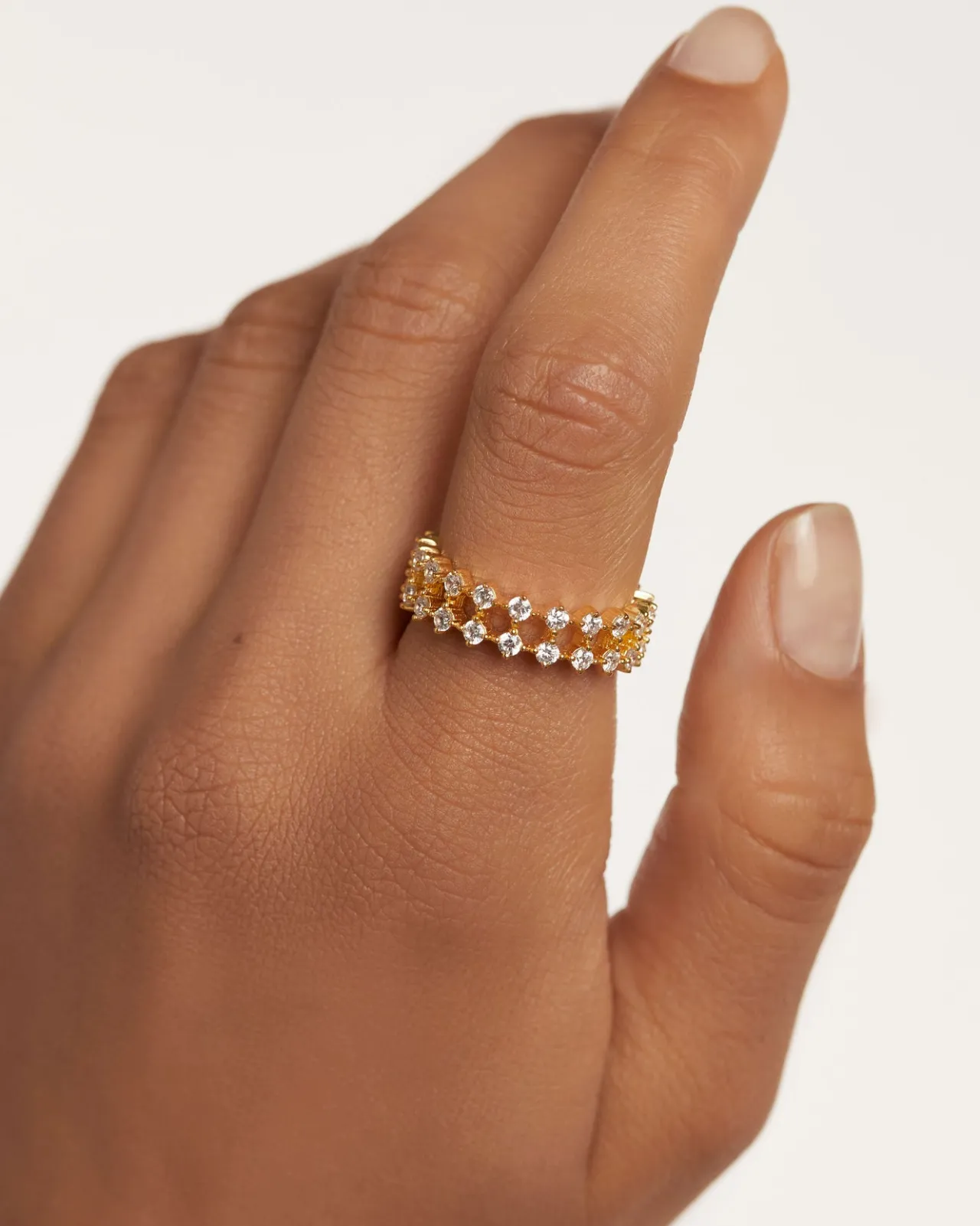 Anillos Eternidad|Anillos De Oro-PDPAOLA Anillo Slim Dumbo