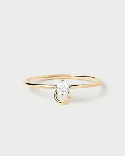 Joyas Con Diamantes|Joyas De Oro 18K-PDPAOLA Anillo Solitario De Diamante Y Oro Ari