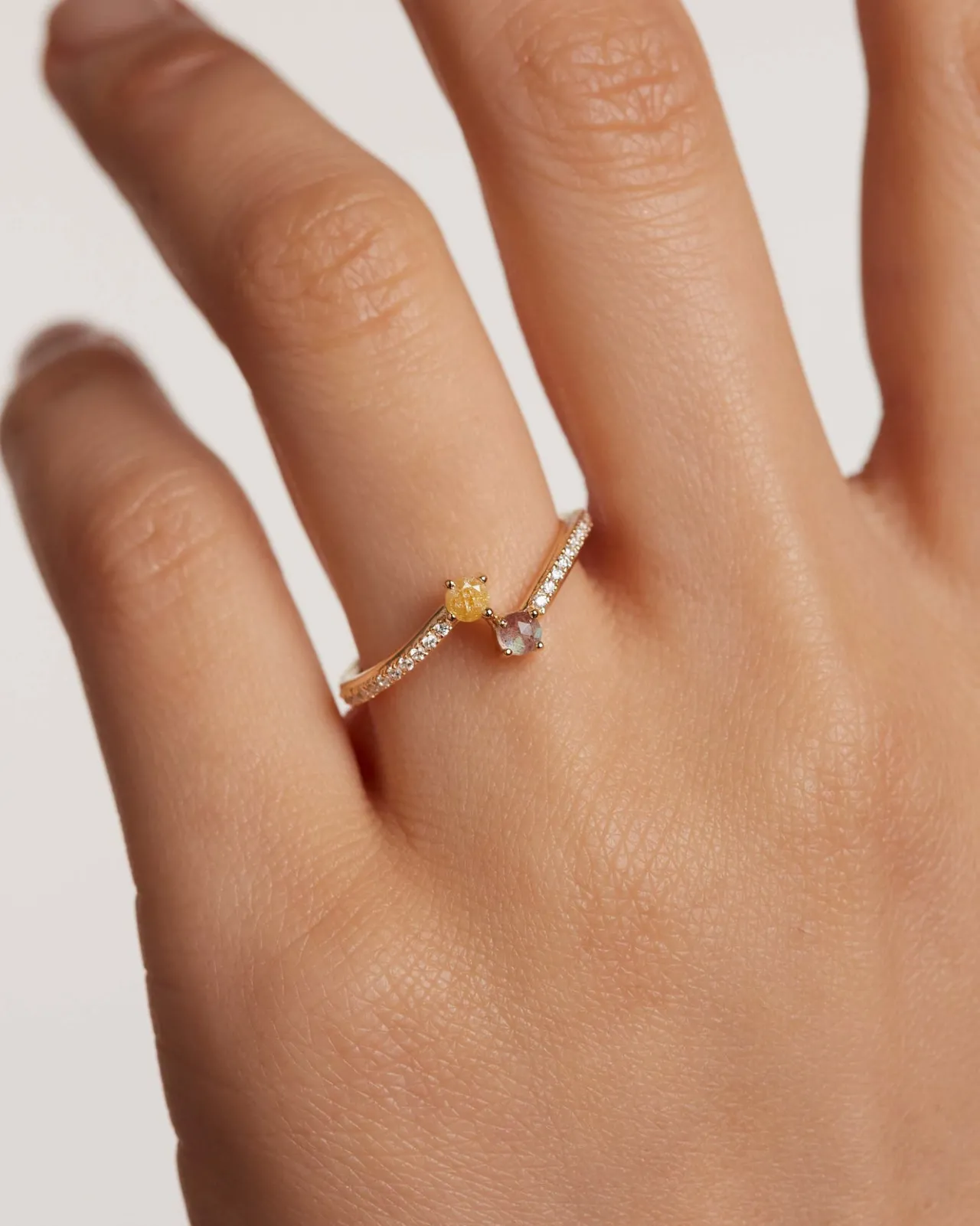 Anillos Con Piedras Semipreciosas|Anillos De Oro-PDPAOLA Anillo Villa