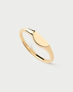 Anillos Sello|Anillos Básicos-PDPAOLA Anilo sello Half Circle mini