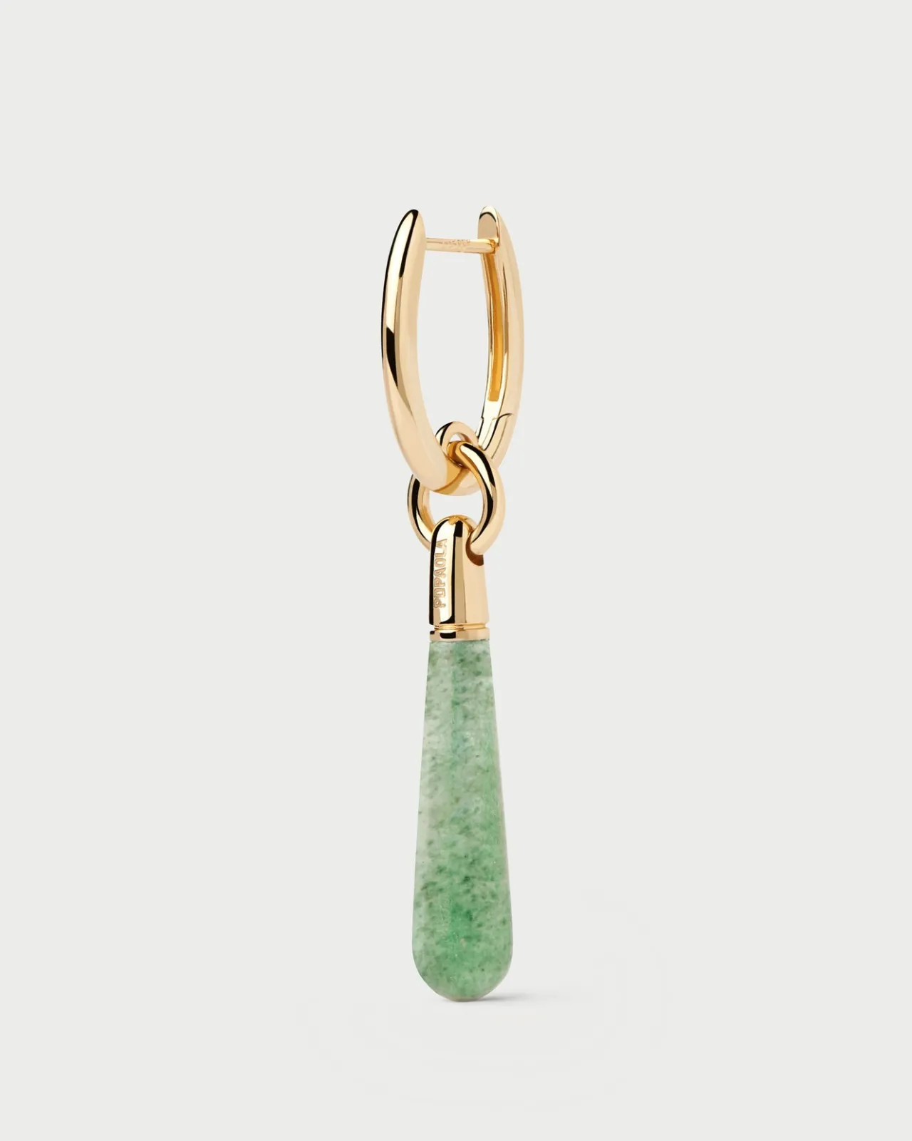 Aros Individuales|Pendientes Con Piedras Semipreciosas-PDPAOLA Aro Individual Aventurina Verde Large Jupiter