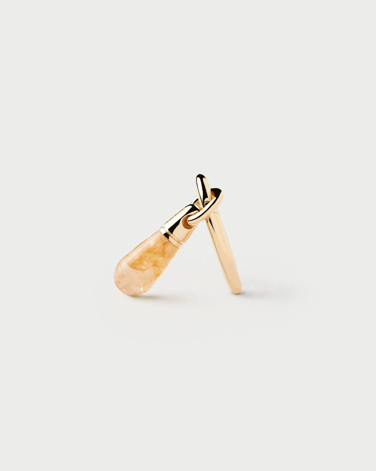 Piercings Con Piedras Semipreciosas|Aros Individuales-PDPAOLA Aro Individual Aventurina Amarilla Jupiter