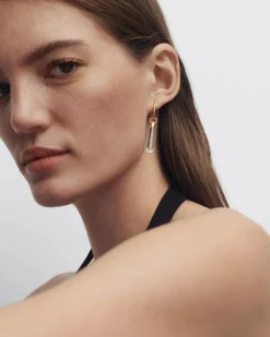 Piercings Con Piedras Semipreciosas|Aros Individuales-PDPAOLA Aro individual cristal de roca large Jupiter