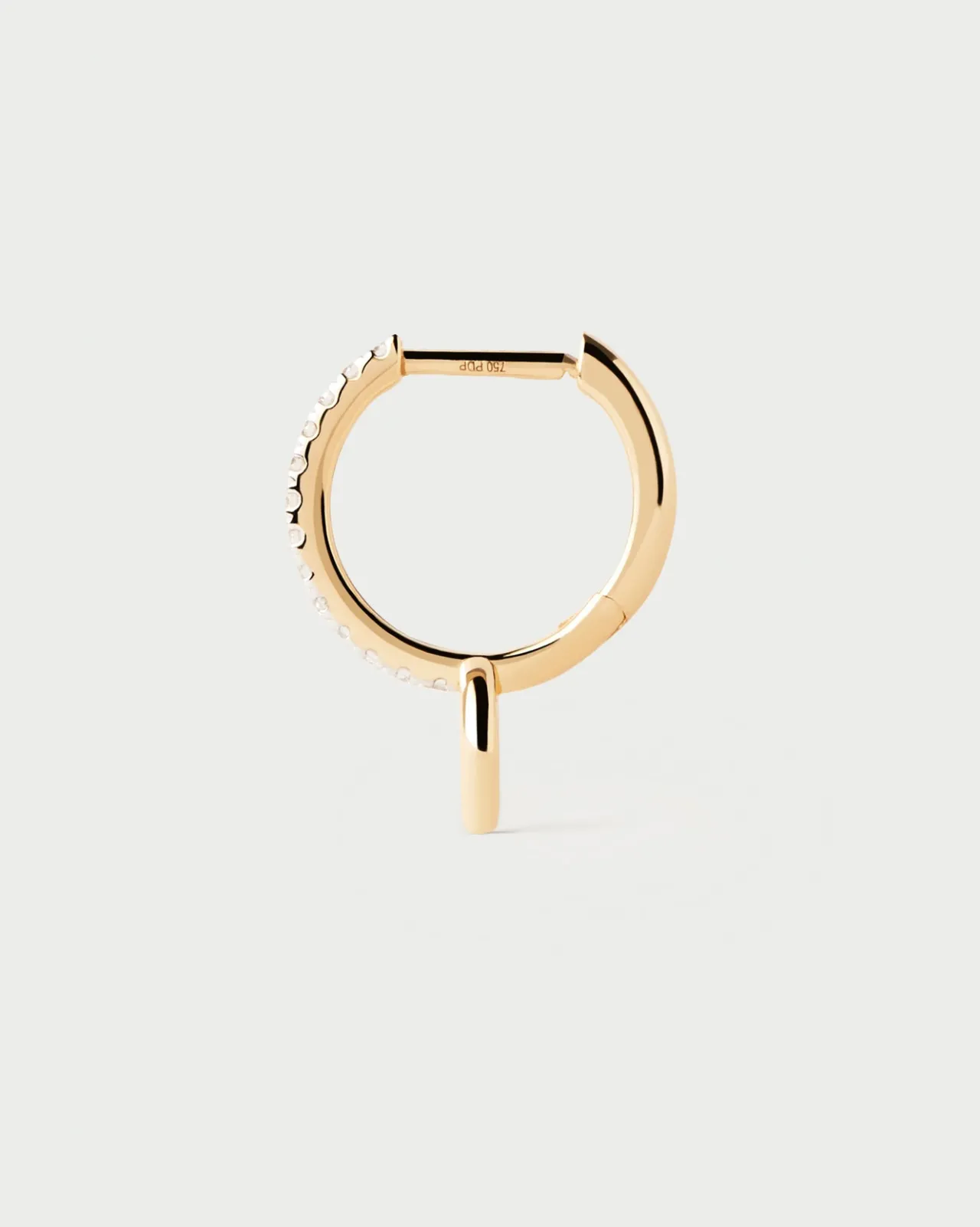 Joyas Con Diamantes|Joyas De Oro 18K-PDPAOLA Aro individual de diamantes y oro Circle