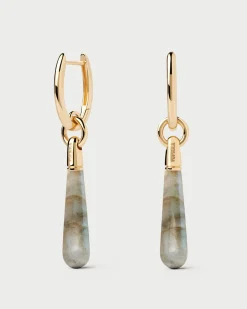 Piercings Con Piedras Semipreciosas|Aros Individuales-PDPAOLA Aro Individual Labradorita Large Jupiter