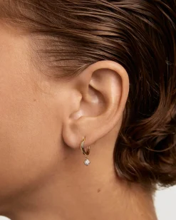 Piercings Con Diamantes|Piercings De Alta Joyería-PDPAOLA Aros de diamantes y oro Dona