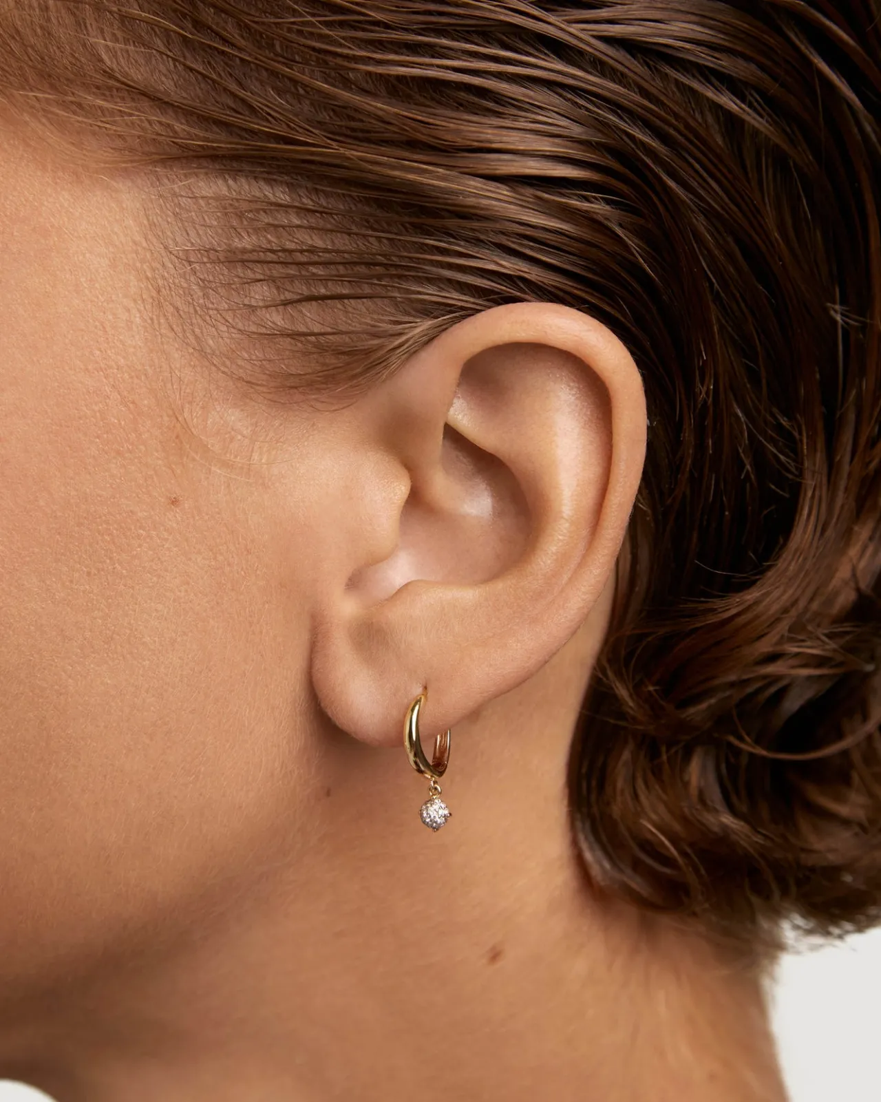 Piercings Con Diamantes|Piercings De Alta Joyería-PDPAOLA Aros de diamantes y oro Dona
