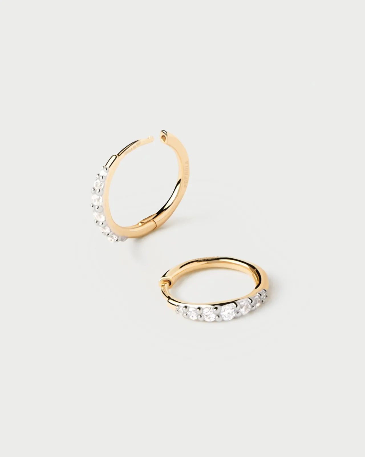 Joyas Con Diamantes|Joyas De Oro 18K-PDPAOLA Aros De Diamantes Y Oro Estella Mini