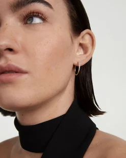 Joyas Con Diamantes|Joyas De Oro 18K-PDPAOLA Aros De Diamantes Y Oro Estella
