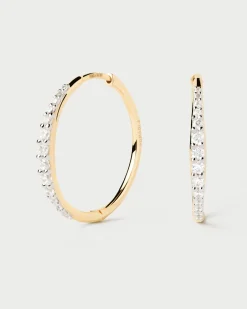 Joyas Con Diamantes|Joyas De Oro 18K-PDPAOLA Aros De Diamantes Y Oro Estella