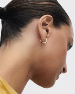 Pendientes De Alta Joyería|Pendientes De Alta Joyería-PDPAOLA Aros de diamantes y oro Eclipse