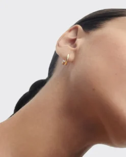 Pendientes De Alta Joyería|Pendientes De Alta Joyería-PDPAOLA Aros de diamantes y oro Eclipse