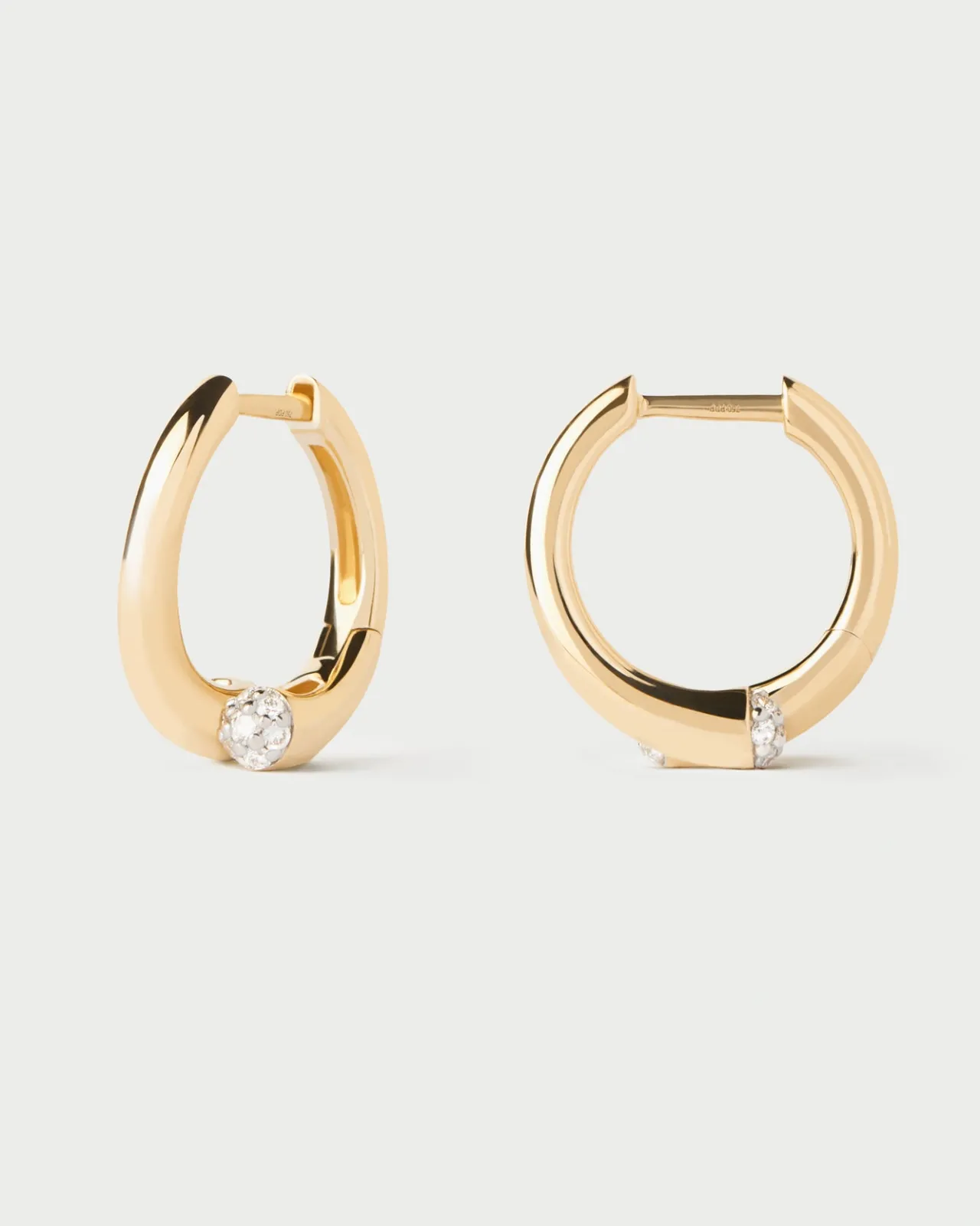 Pendientes De Alta Joyería|Pendientes De Alta Joyería-PDPAOLA Aros de diamantes y oro Eclipse