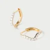 Joyas Con Diamantes|Joyas De Oro 18K-PDPAOLA Aros de diamantes y oro Flow