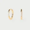 Joyas Con Diamantes|Joyas De Oro 18K-PDPAOLA Aros de diamantes y oro Mini Nora