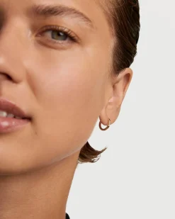 Joyas Con Diamantes|Joyas De Oro 18K-PDPAOLA Aros de diamantes y oro Mini Nora
