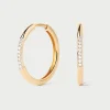 Joyas De Oro 18K|Aros-PDPAOLA Aros de diamantes y oro Nora
