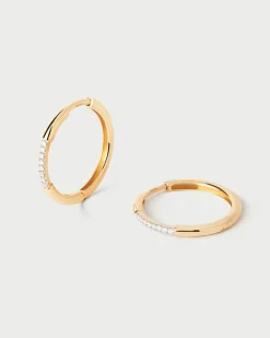 Joyas De Oro 18K|Aros-PDPAOLA Aros de diamantes y oro Nora