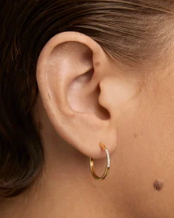 Joyas De Oro 18K|Aros-PDPAOLA Aros de diamantes y oro Nora