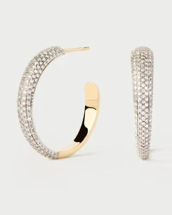 Pendientes De Alta Joyería|Pendientes De Alta Joyería-PDPAOLA Aros de Diamantes y Oro Soho