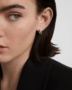 Joyas Con Diamantes|Joyas De Oro 18K-PDPAOLA Aros de Diamantes y Oro Soho Mini