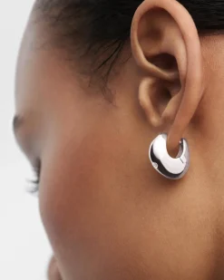 Pendientes Básicos|Aros-PDPAOLA Aros de plata Wave