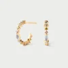 Pendientes Con Piedras Semipreciosas|Pendientes Básicos-PDPAOLA Aros pequeños Lotus