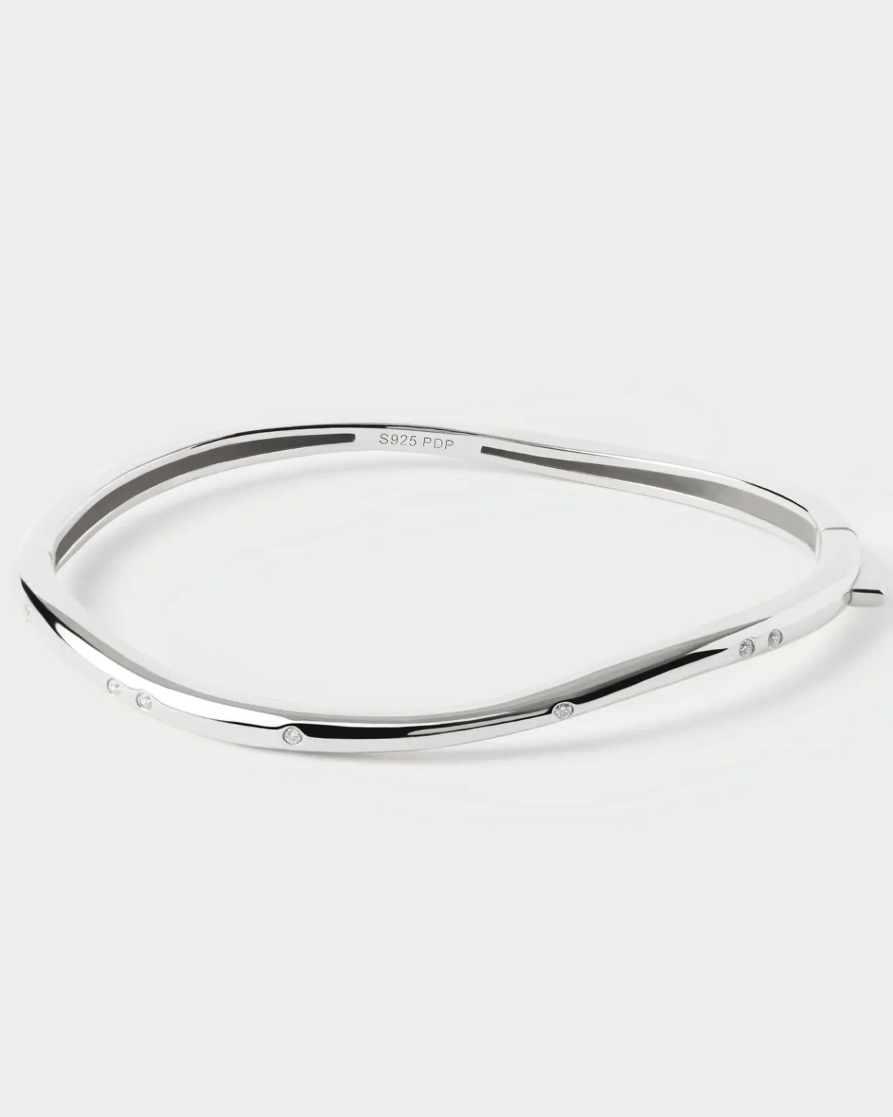 Brazaletes|Pulseras Básicas-PDPAOLA Brazalete de plata Air