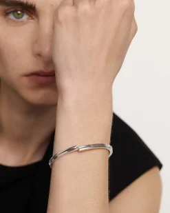 Brazaletes|Pulseras Básicas-PDPAOLA Brazalete de Plata Genesis