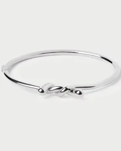 Brazaletes|Pulseras De Plata-PDPAOLA Brazalete de plata Twist