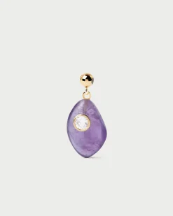 Pulseras De Oro|Charms De Piedras-PDPAOLA Charm Amatista Equilibrio